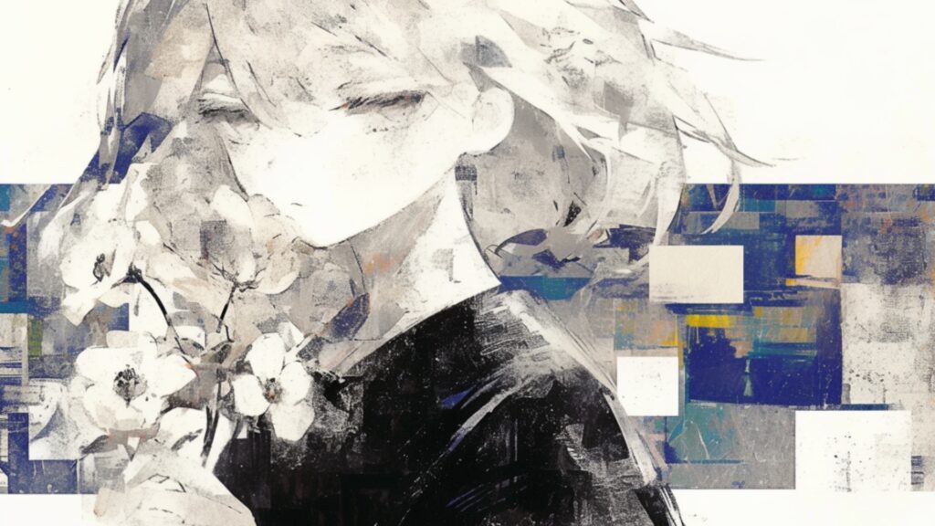 虚ろに花